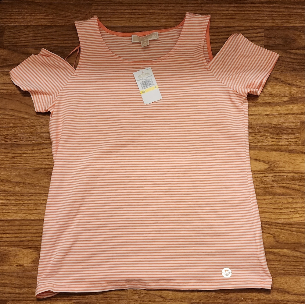 NWT Michael Kors Cold shoulder top